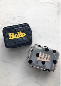 LUDLOW ラドロー Hello PVCポーチ ドットチュールのサムネイル