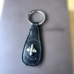 keyホルダー，イタリア製，本革