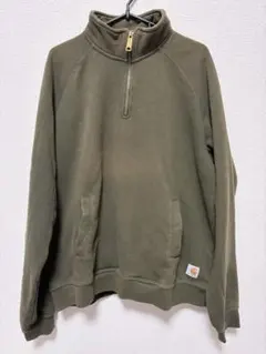 Carhartt ハーフジップ スウェット オリーブのサムネイル