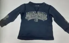 ★WASK DENIM★ワスク★べべ★長袖Ｔシャツ★ネイビー色★サイズ90のサムネイル