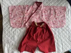 ベビー袴　女の子　桜　ひな祭り　ハンドメイド