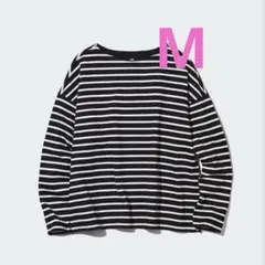 UNIQLO 長袖ストライプTシャツ Mサイズ