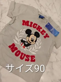【新品タグ付き】ディズニー　ミッキー　Ｔシャツ　半袖　サイズ90のサムネイル