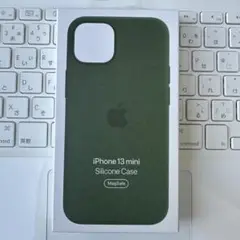 iPhone13mini クローバー　緑　ケース シリコン Apple 純正 新