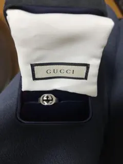 GUCCI ロゴリング シルバー　11号