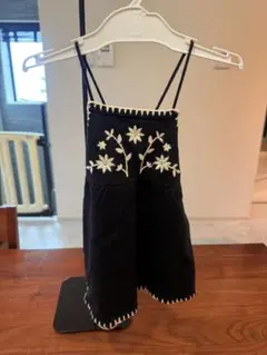 【美品】ZARA 花柄刺繍ワンピース 80cm