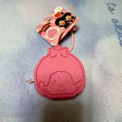新品タグ付き　モンキーチ キャラウンモンケース キーホルダーピンク