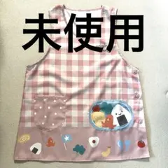 新品　未使用　保育士　エプロン　ピンク 3L-4Lのサムネイル