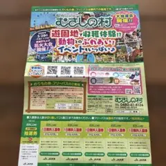最終値下げ　むさしの村 1日無料入園券 5枚セットのサムネイル