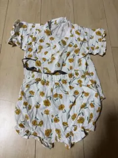 花柄 甚平 90cm 綿100% 西松屋