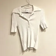 Courreges Paris ホワイト 半袖 ニットのサムネイル