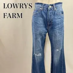 ローリーズファーム　定番人気　脚長　ダメージデニム　デニムジーンズ【4489】