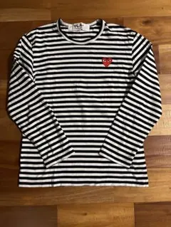 PLAY COMME des GARÇONS ストライプ長袖Tシャツ M