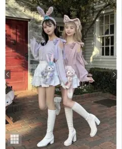 GRL ショルダーリボンオフショルラメニットカーディガン [gn334]