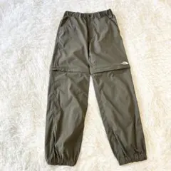 美品 ノースフェイス ジップパンツ ハーフパンツ 2way カーキ150のサムネイル