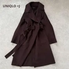 定価3万【完売品】UNIQLO +J ユニクロ カシミヤ混 ラップロングコート
