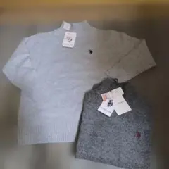 405.U.S. POLO ASSN. ハイネックニット 2枚セット M