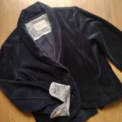 ☆匿名発送☆ベルベット ☆ショートジャケット☆ブラック☆М