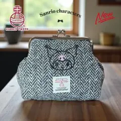HARRIS TWEED®︎ × クロミちゃん サンリオ がま口コインケース 新品