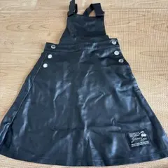 JENNI love 黒 サスペンダー付きジャンバースカート