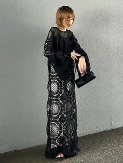 MEDI INDIAN BIG LACE DRESS ameri - メルカリ