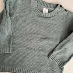 H&M ミントグリーン ニットセーター 92