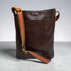 LOEWE ロエベ　ロゴ型押し　ショルダーバッグ　肩がけ　斜めがけ　ブラウン系のサムネイル