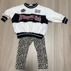 Rrmoment Club トレーナー 90cm レオパード柄パンツ セット