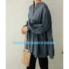 アーバンリサーチドアーズ　コッンボイル　ティアードチュニック　ブラウス　インド綿