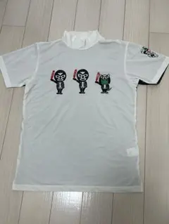 ダンスウィズドラゴン☆4 LL 黒 白 シルバー☆半袖 ポロシャツ