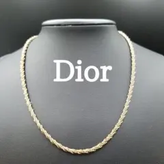 美品✨ディオール、ツイストロープチェーンネックレス、ヴィンテージY2K_064