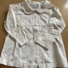 ホワイト襟付きシャツ