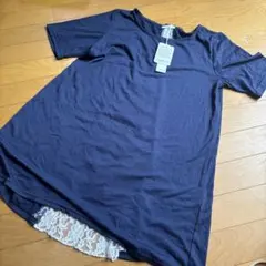 新品　ESPOIR 半袖 カットソー バックレース リボン　姫のサムネイル