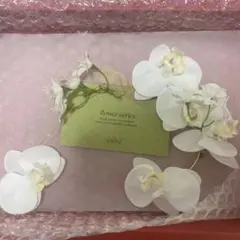 sassy. ホワイト花モチーフイヤーカフとピアスのセット