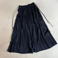 【美品】プルミエアロンディスモン ロングスカート プリーツ ギャザー　コットン
