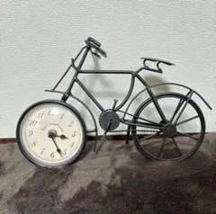 自転車型 アンティーク調 置き時計 サリュ - メルカリ