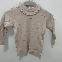 バースデイ しまむら 薄手 長袖 ロンT フタフタ 花柄