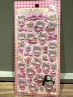 【新品未使用】ボンボンドロップシール サンリオ第2弾 ハローキティ ピンク