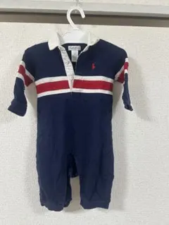 Ralph Lauren ストライプロンパース