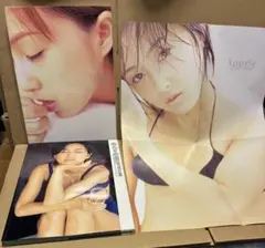 (初版2冊セット,ポスター付き) 酒井法子 写真集 Naturelle 緑色の扉