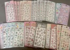 シール 25点 まとめ売り 立体 3D ボンボンドロップ きゅるるぷくぷくシール