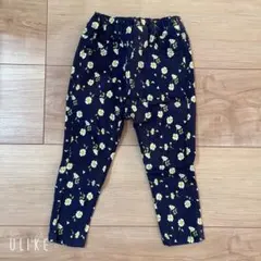 ブランシェス　花柄　ネイビー　パンツ　90センチ