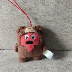 ガチャピンとムック ムック ぬいぐるみ マスコット キーホルダー くま着ぐるみ