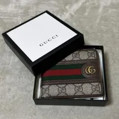 グッチ 折財布 オフィディア GGコイン ウォレット シェリーライン マーモント
