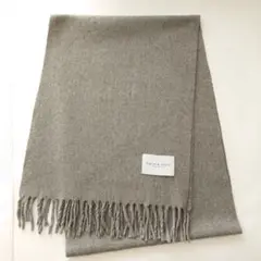 イタリア マフラー カシミヤ グレー