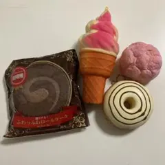 【スクイーズ】スイーツ 4点 〈まとめ売り〉