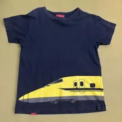 中古　OJICO オジコ　新幹線　ドクターイエロー　Tシャツ 6A ネイビーのサムネイル