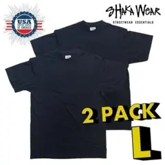 シャカウェア Tシャツ Lサイズ 2枚セット ブラック 黒 無地
