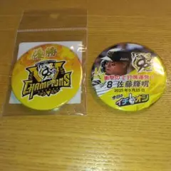 【阪神タイガース】優勝バッジ、イチオシバッジ9月15日佐藤輝明【二打席連発】