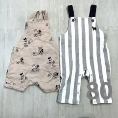ベビー服　サロペット　2点セット　まとめ　80